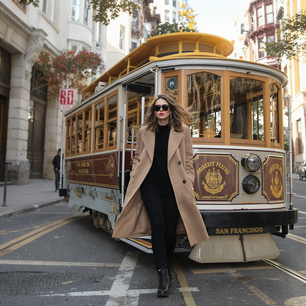 Cable Car Street Editorial