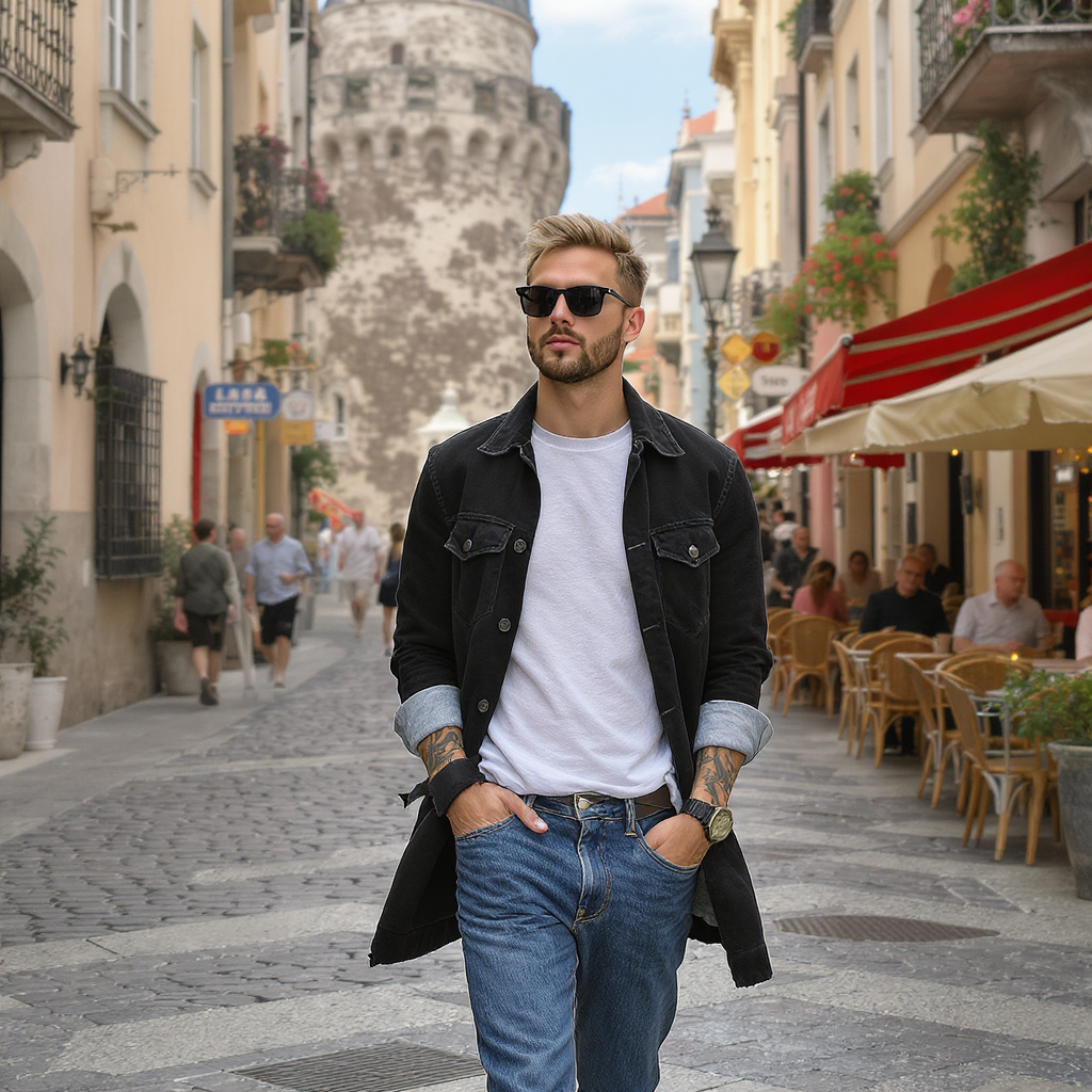 Galata Tower Street Fashion Look