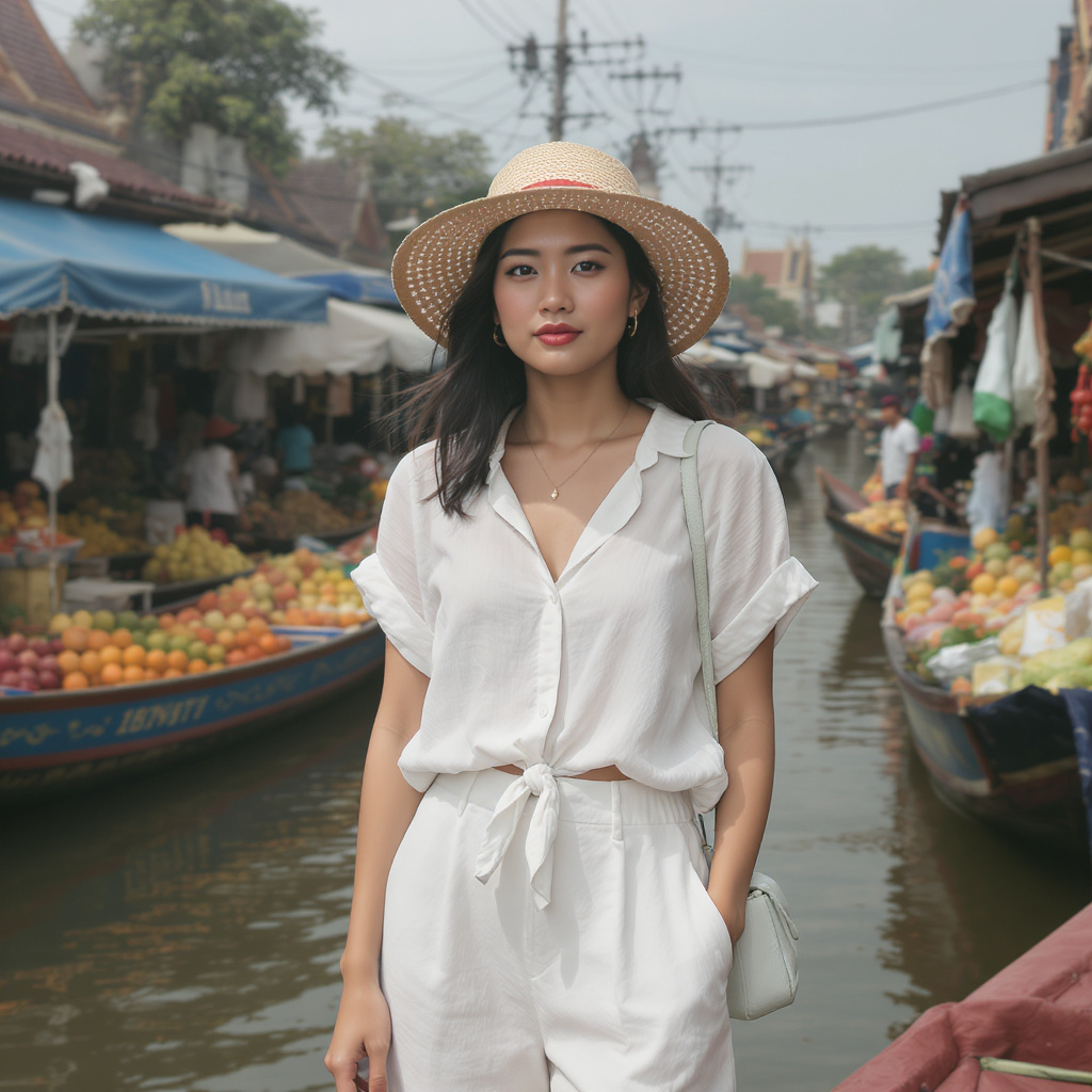 Floating Market River Look