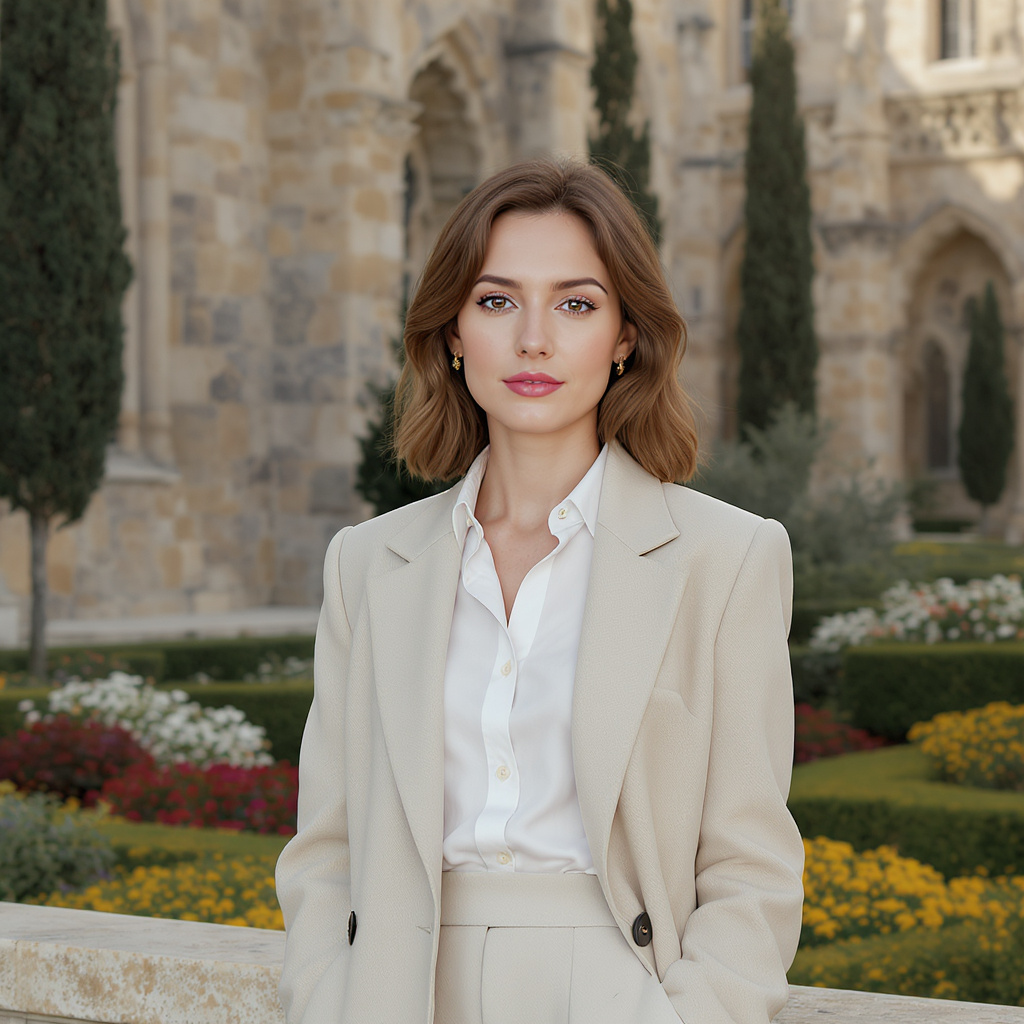Jerónimos Monastery Garden Portrait