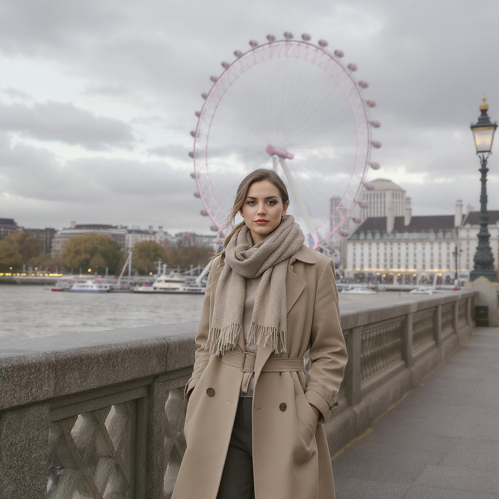 London Eye Riverside Portrait