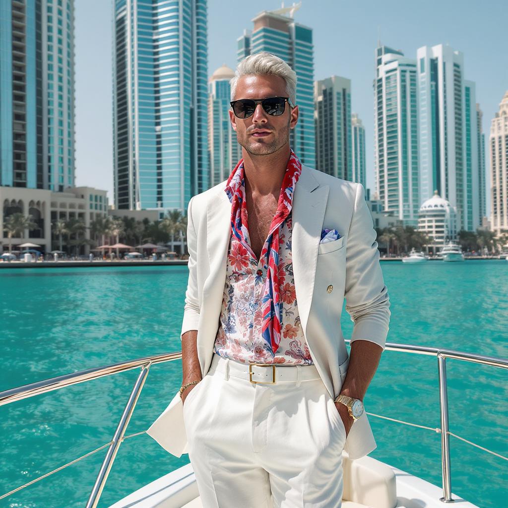 Luxury Yacht Dubai Marina Shoot